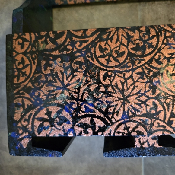 HANDCRAFTED Upcycled Wood Wine Rack HANDPAINTED Bar Decor Wall Art Decor - Picture 7 of 17